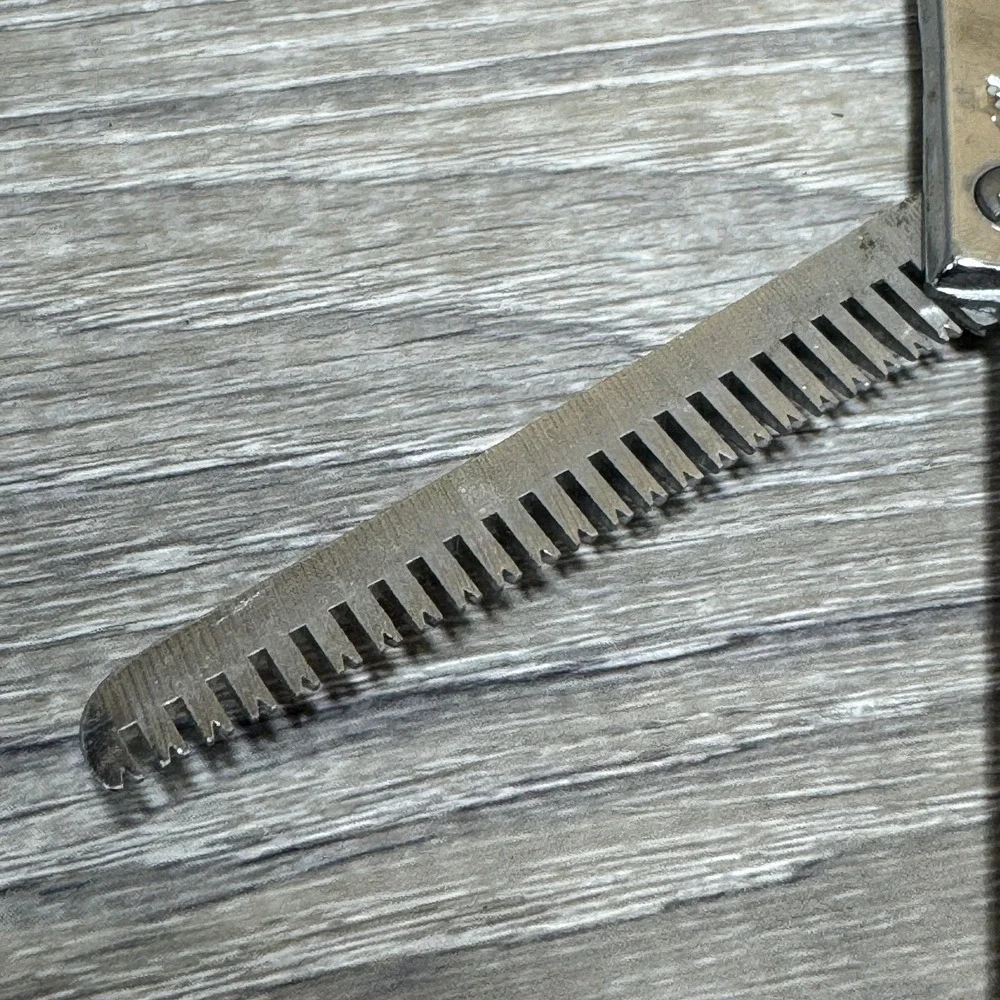 Faro Barber Hair Thinning Shears Scissors Texturizing with Tang Made in USA‎ vtg